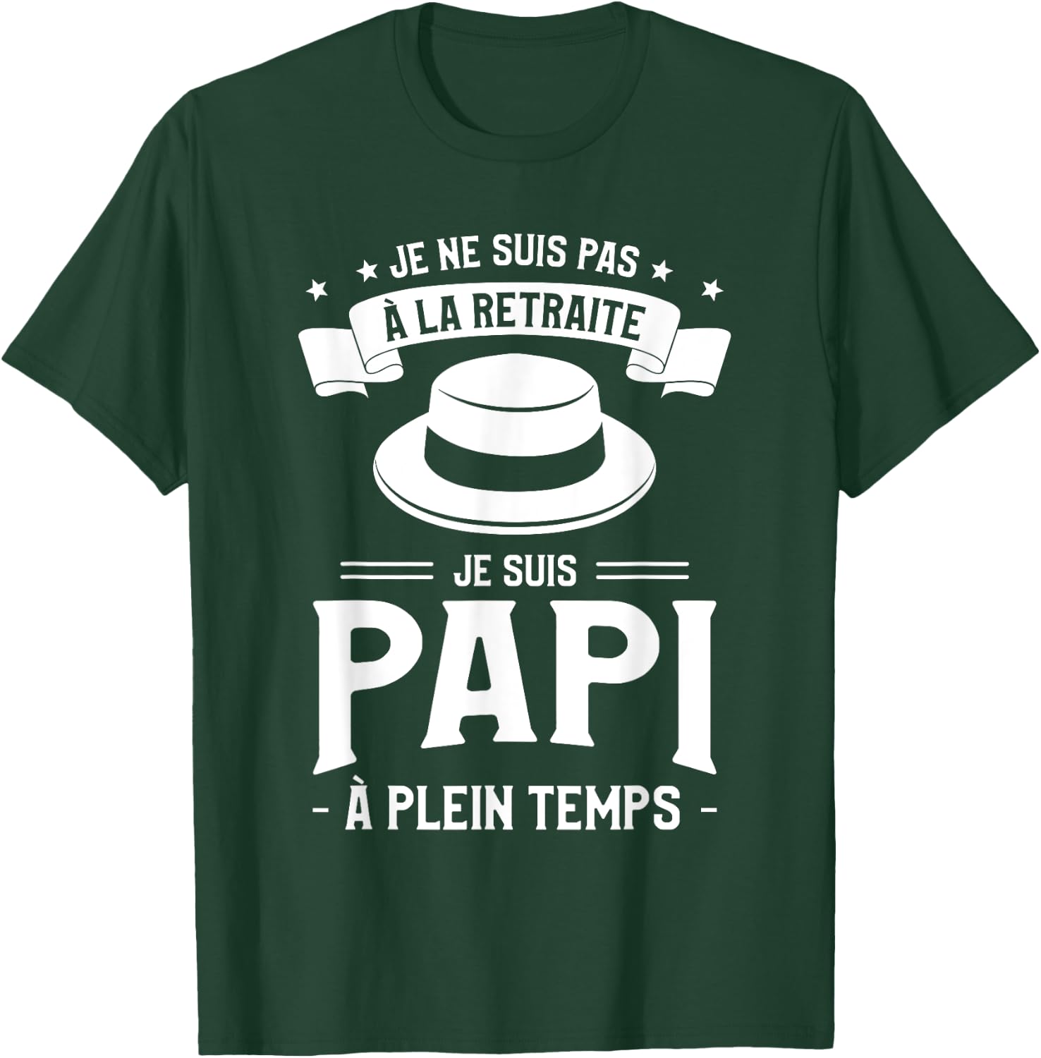 I Am Not Retired I Am Grandpa Full Time , Black, S T-Shirt - T-Shirt | Forest