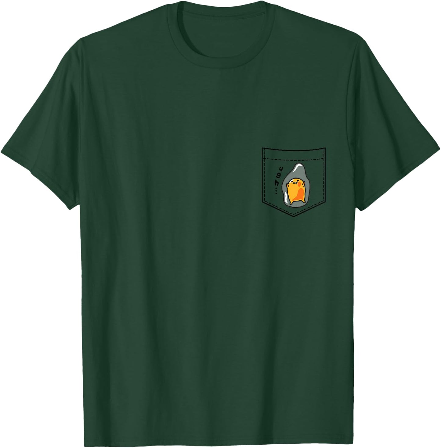 Gudetama Faux Pocket T-Shirt - T-Shirt | Forest
