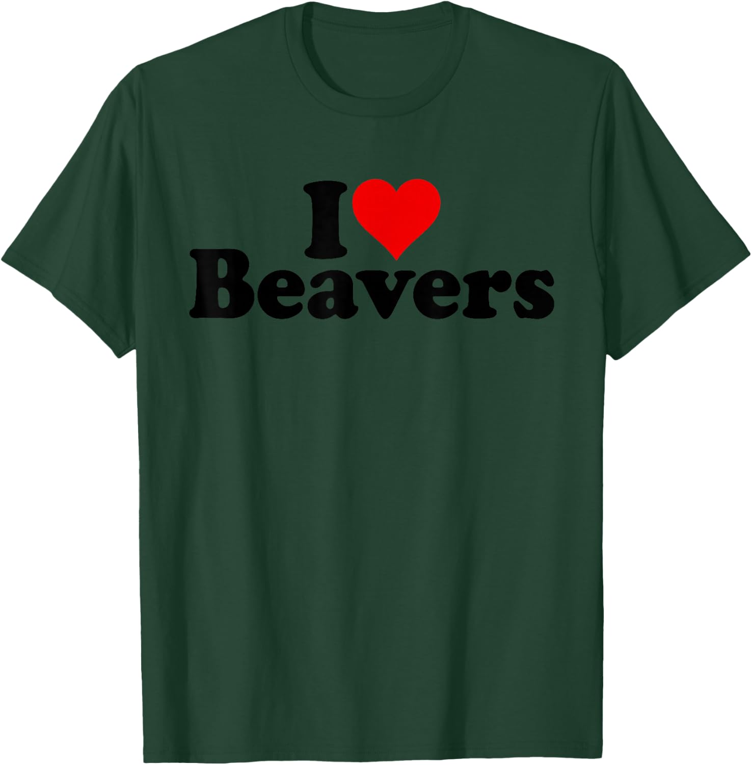 I Love Heart Flannelette T-Shirt - T-Shirt | Forest
