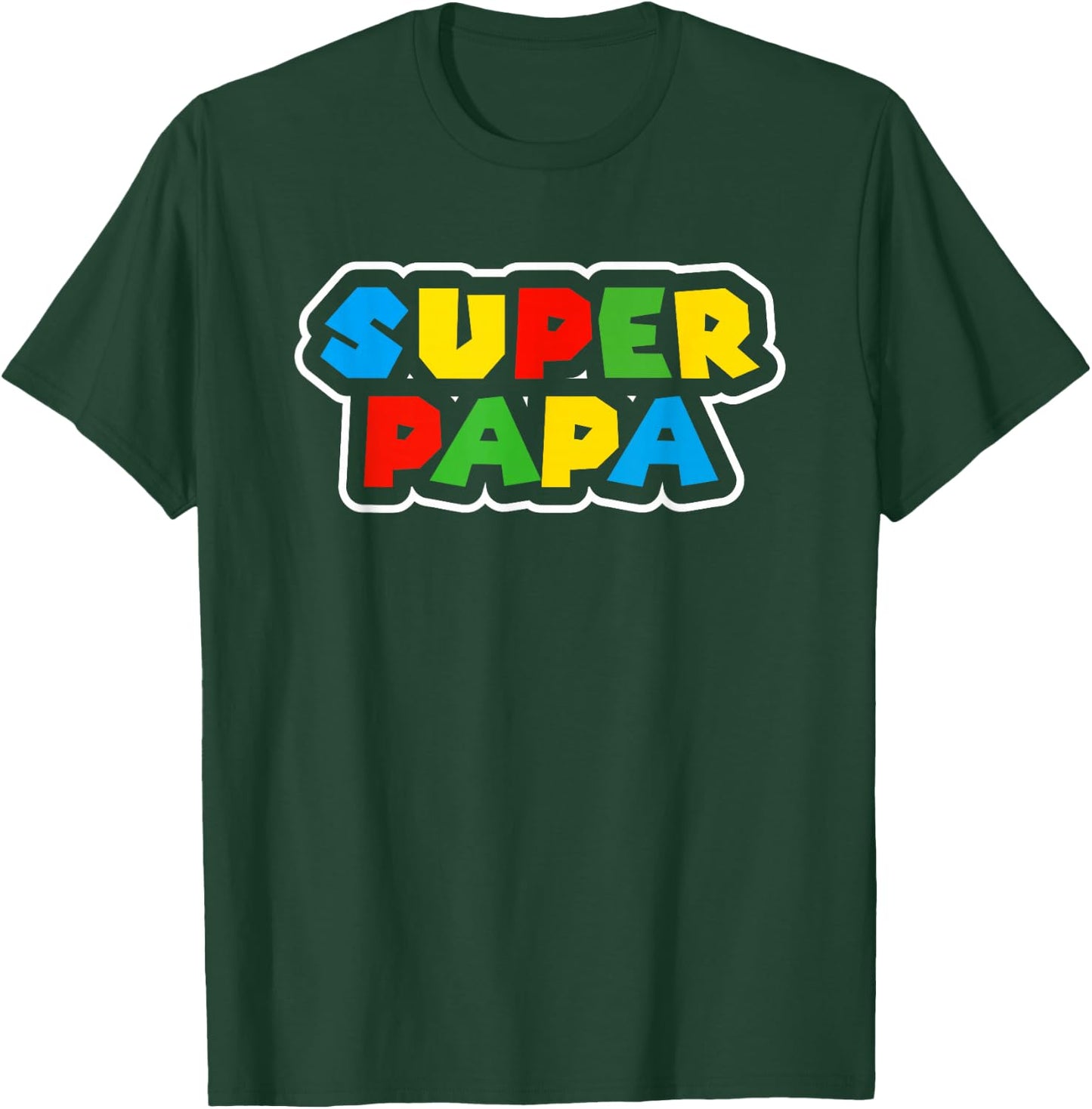 Super Papa Geburtstagsgeschenk Vater Geschenk Bester Papa T-Shirt - T-Shirt | Forest