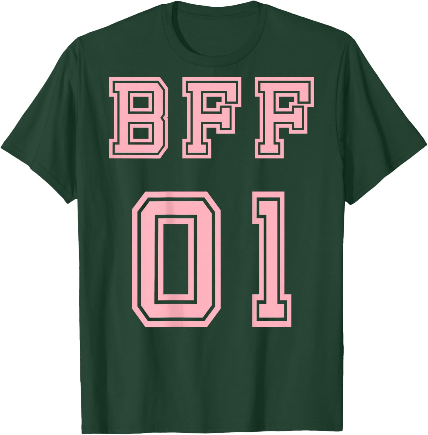BFF 01 BFF For 2 Best Friends Matching Best Friends , Black, S T-Shirt - T-Shirt | Forest