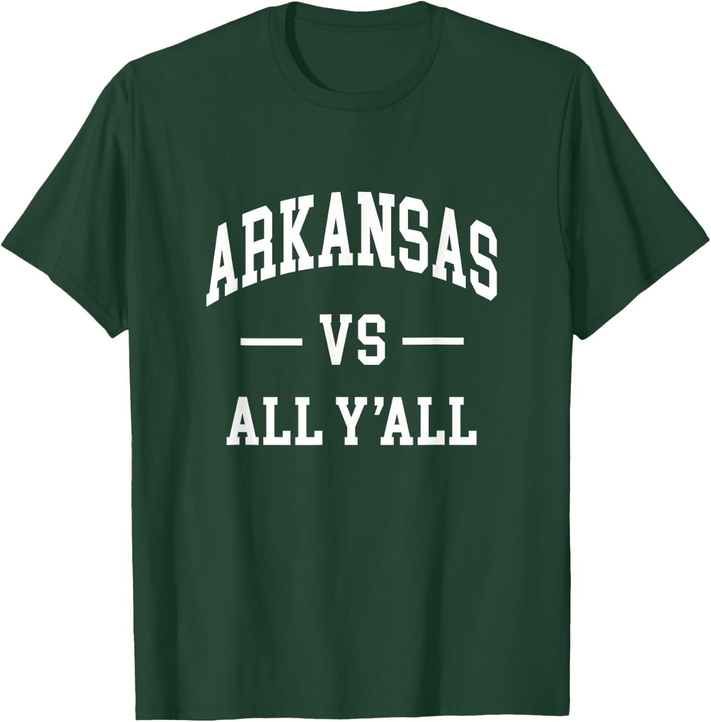 Graphic Apparel Co. - ARKANSAS - Classic - -Adults, -Kids - Red - Small - Short Sleeve - - Modern - Classic Solid Design T-Shirt - T-Shirt | Forest