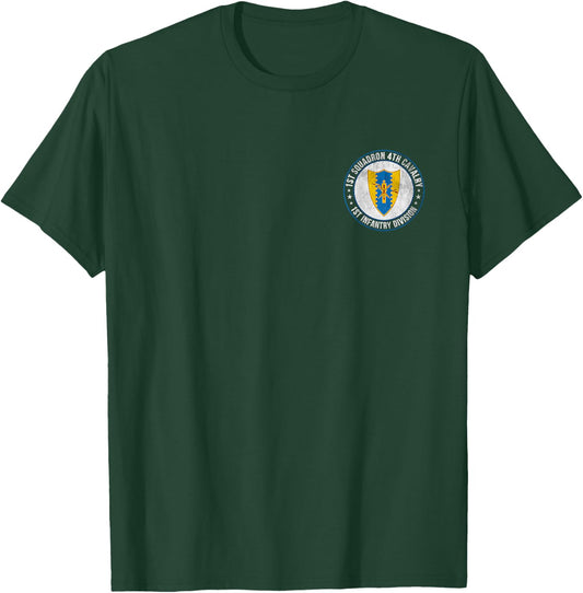 1st Squadron 4th Cavalry 1st Infantry Division Veterans Day T-Shirt - T-Shirt | Forest