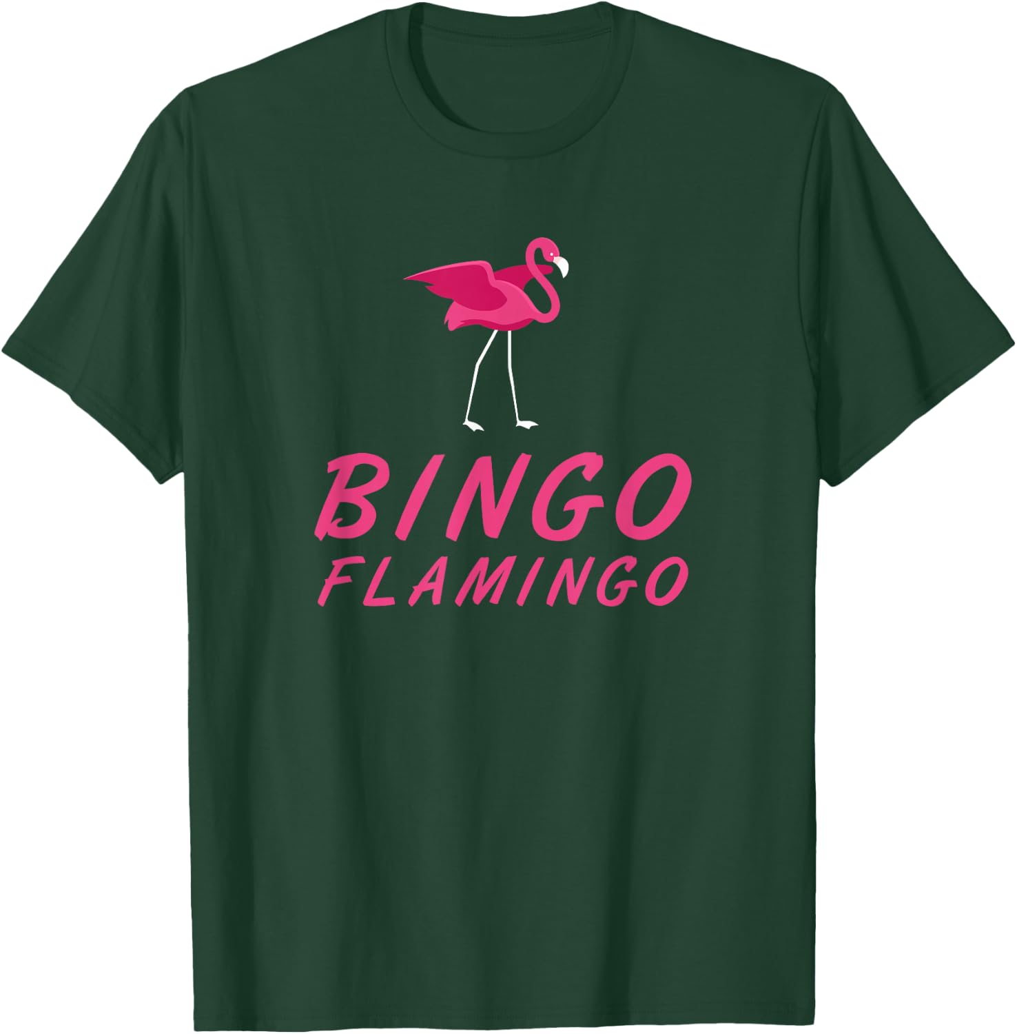 Bingo Flamingo Funny T-Shirt - T-Shirt | Forest