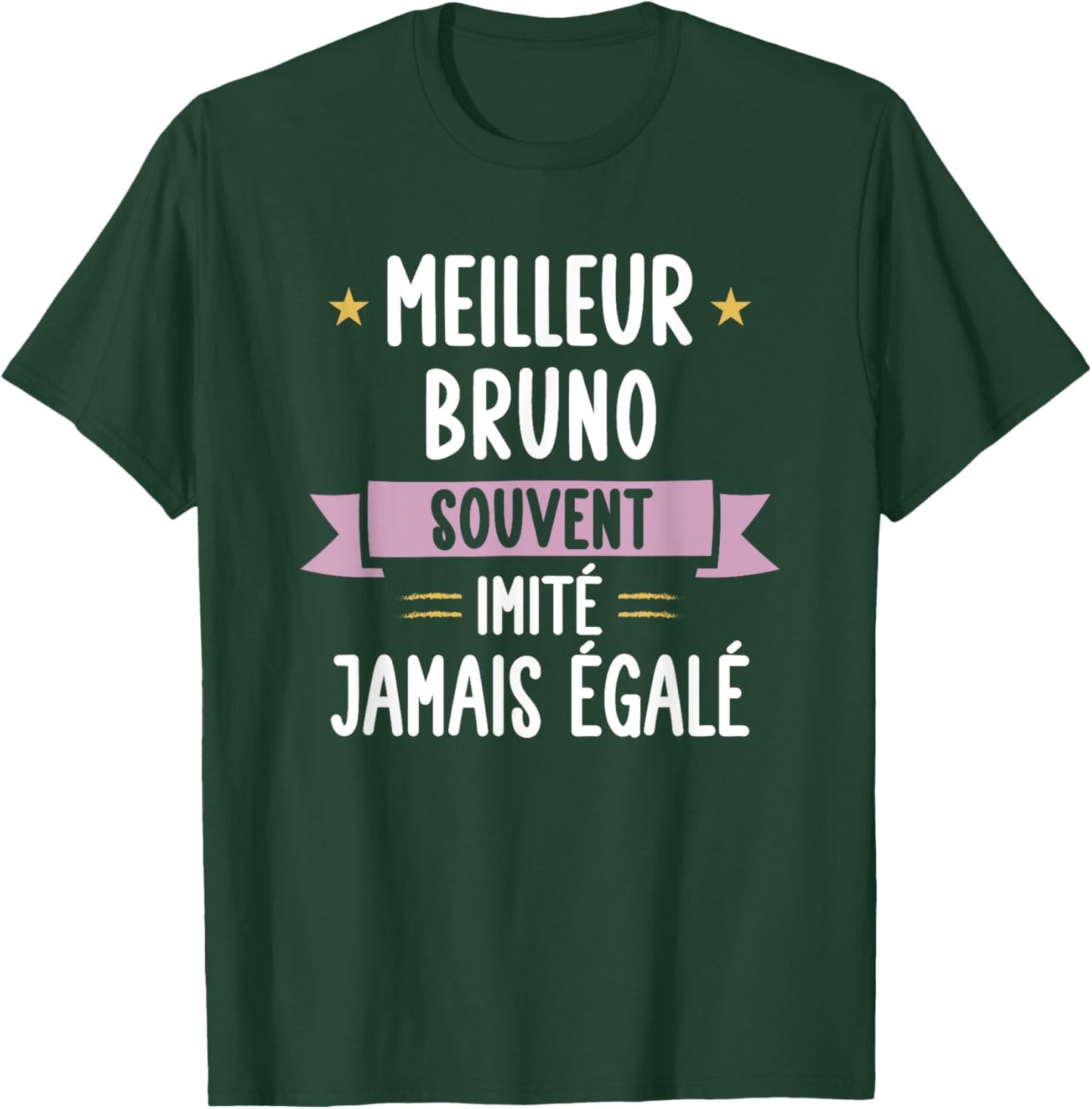 Unique Man Gift Humour Name Personalized Bruno , Black, S T-Shirt - T-Shirt | Forest
