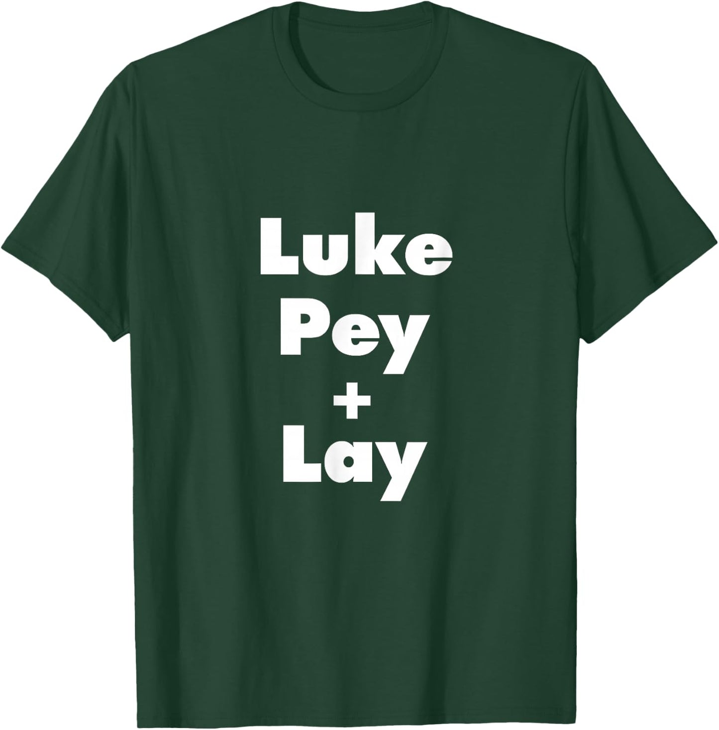 Luke Pey + Lay - Funny Luke Pet Lay Country Music Meme - -Adults - Black - Small - Short Sleeve T-Shirt - T-Shirt | Forest