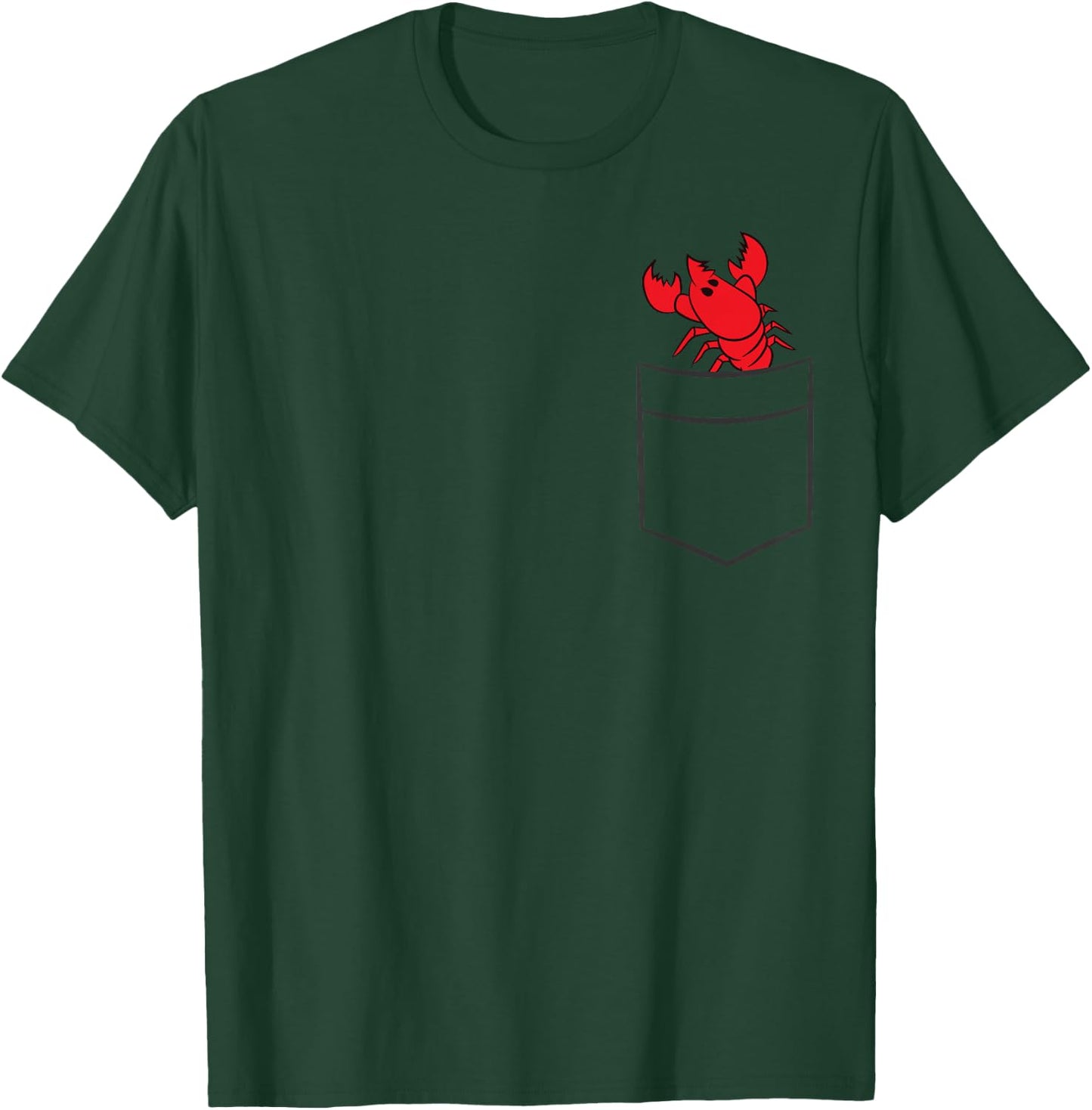 Lobster In The Pocket Love Lobsters T-Shirt - T-Shirt | Forest