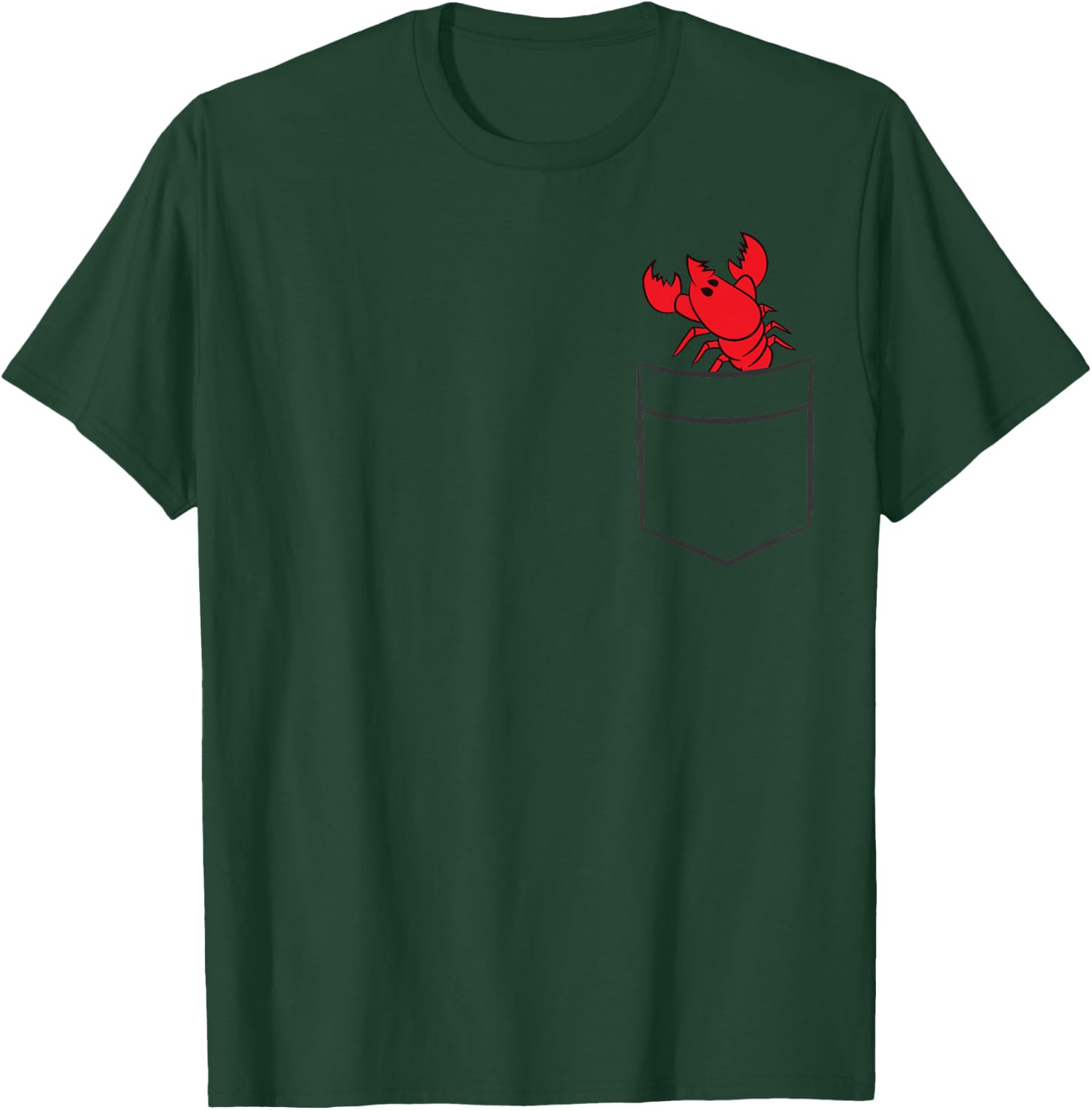 Lobster In The Pocket Love Lobsters T-Shirt - T-Shirt | Forest
