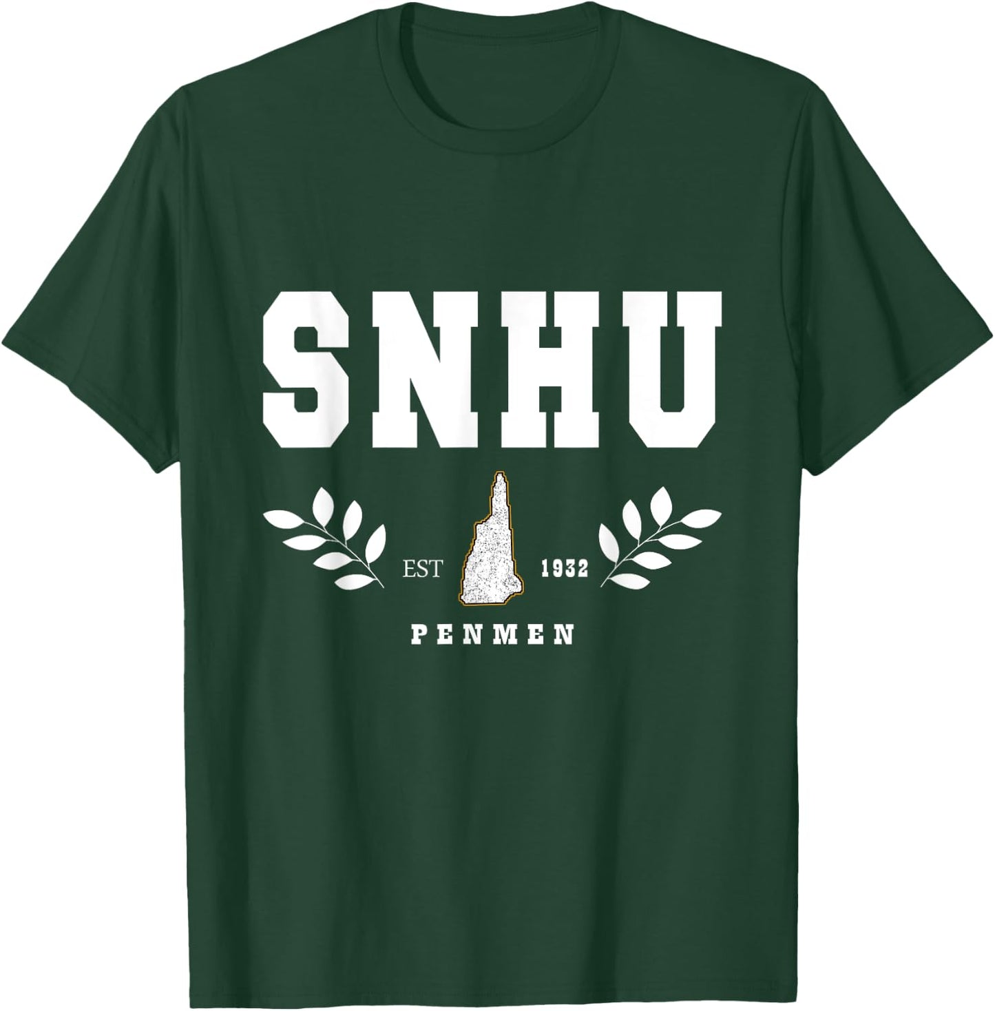 SNHU Arch Retro College University Athletic Sports T-Shirt - T-Shirt | Forest