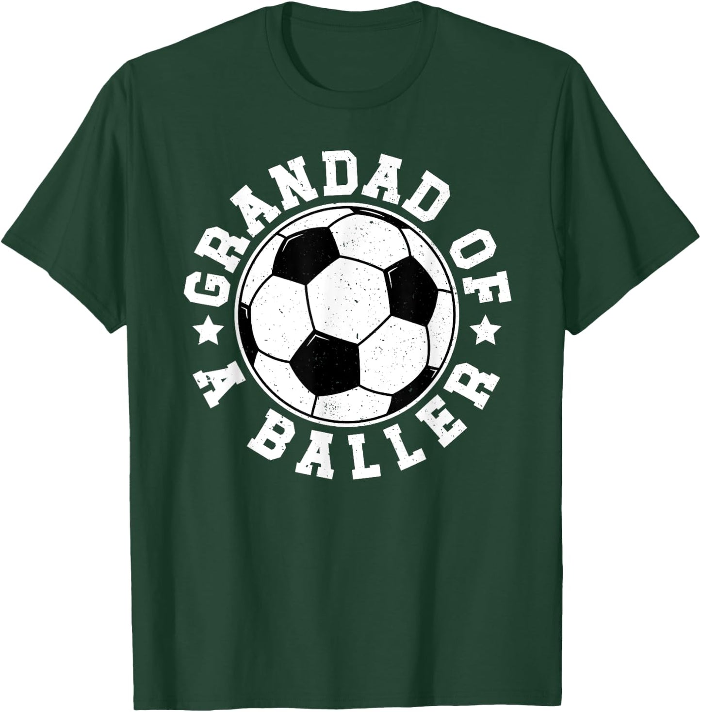 Grandad Of A Baller Soccer Grandad Soccer Player Grandad T-Shirt - T-Shirt | Forest
