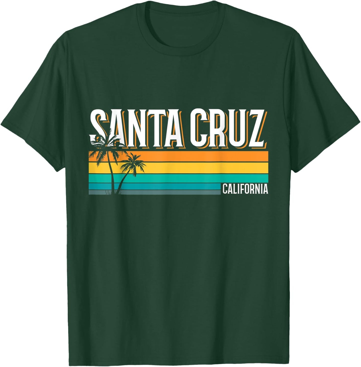 Santa Cruz, Kalifornien, Sommersonne, Palmen, Strand T-Shirt - T-Shirt | Forest