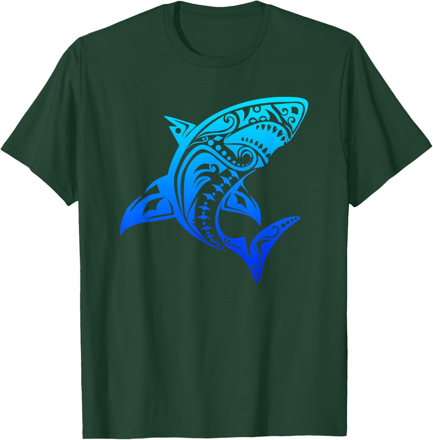 Shark Vintage Retro Throwback Vacation T-Shirt - T-Shirt | Forest