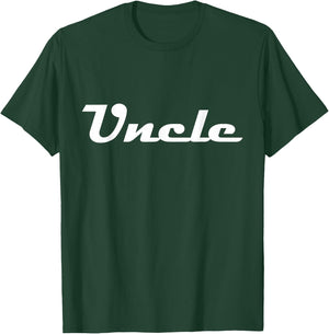 Uncle Classic Retro Lettering Father's Day Brother T-Shirt - T-Shirt | Forest