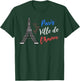 Paris City of Love Eiffel Tower Memories of Paris , Black, S T-Shirt - T-Shirt | Forest