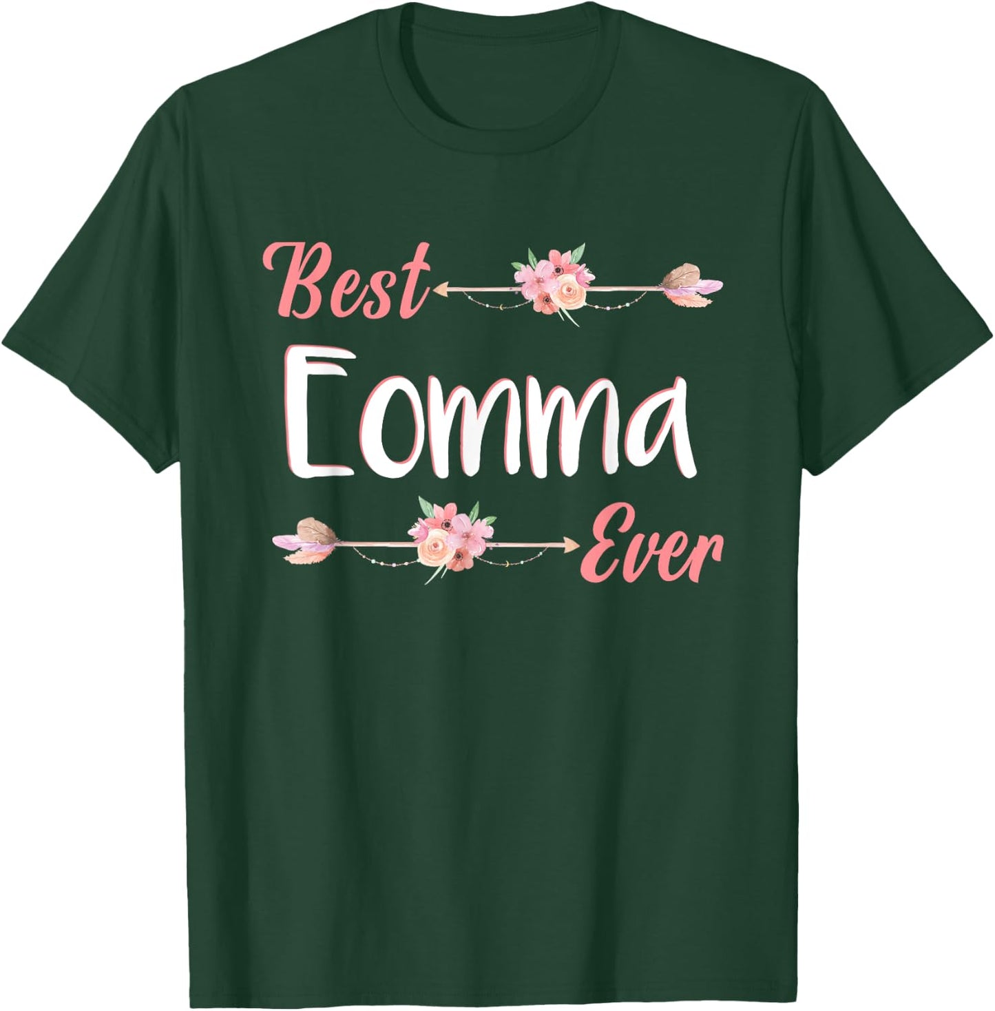 Best Eomma Ever Korean Mom Floral Mother's Day T-Shirt - T-Shirt | Forest