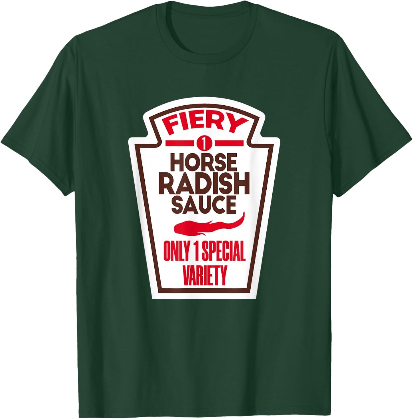 Funny Horseradish Sauce Halloween Costume Man Woman T-Shirt - T-Shirt | Forest