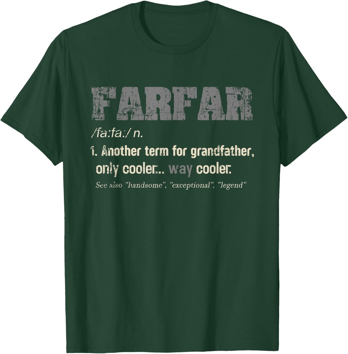 Swedish Farfar Funny Definition Grandpa Gift T-Shirt - T-Shirt | Forest