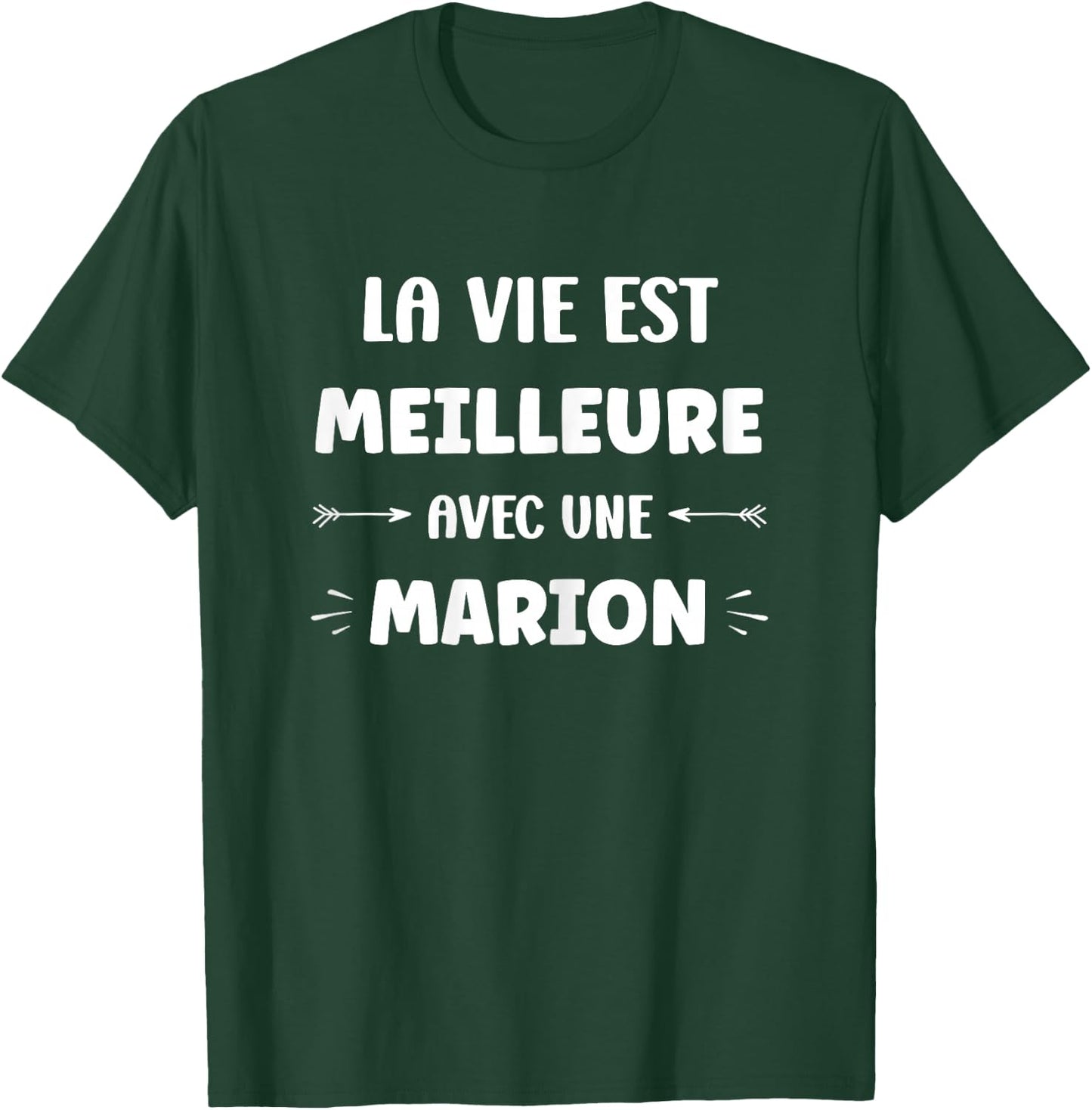 Humor quote Marion life is better with Marion , Black, Female X-Small T-Shirt - T-Shirt | Forest