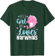 Just A Girl Who Loves Narwhals - Narwhal Marine Mammal Lover T-Shirt - T-Shirt | Forest