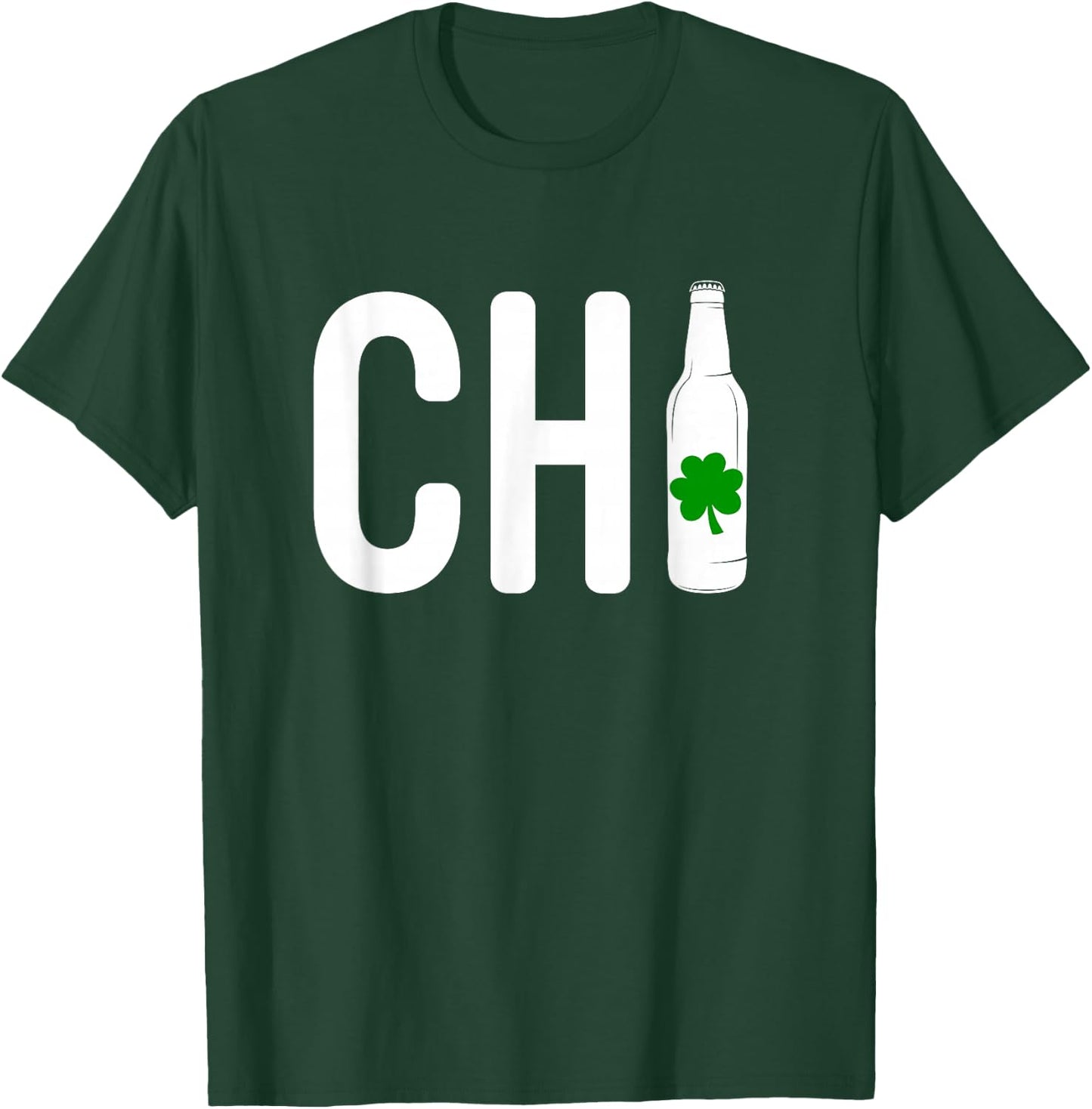 CHI Irish Beer Drinker Chicago St Patrick's Day T Shirt T-Shirt - T-Shirt | Forest