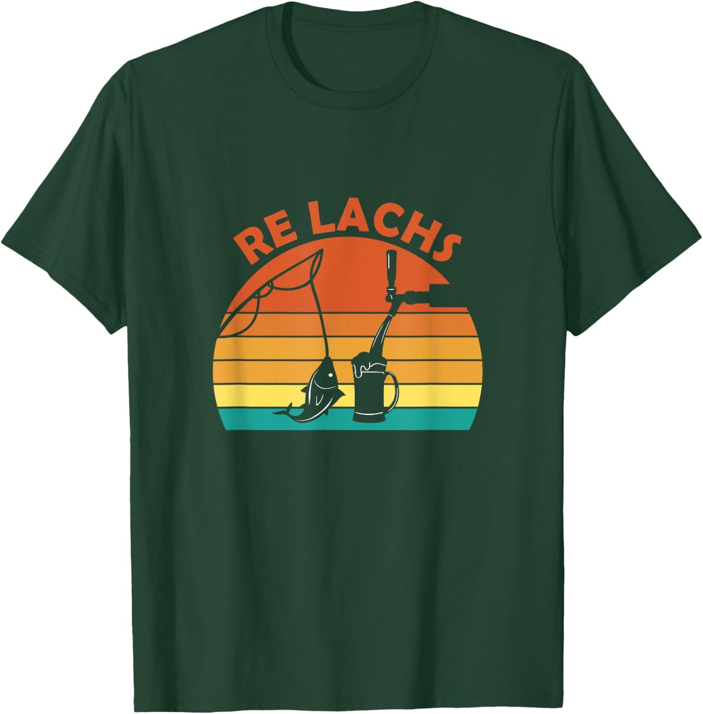 Re Salmon Funny Fisherman Saying for Hobby Fishermen and Angler , black T-Shirt - T-Shirt | Forest