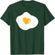 Fried Egg Heart T-Shirt - T-Shirt | Forest