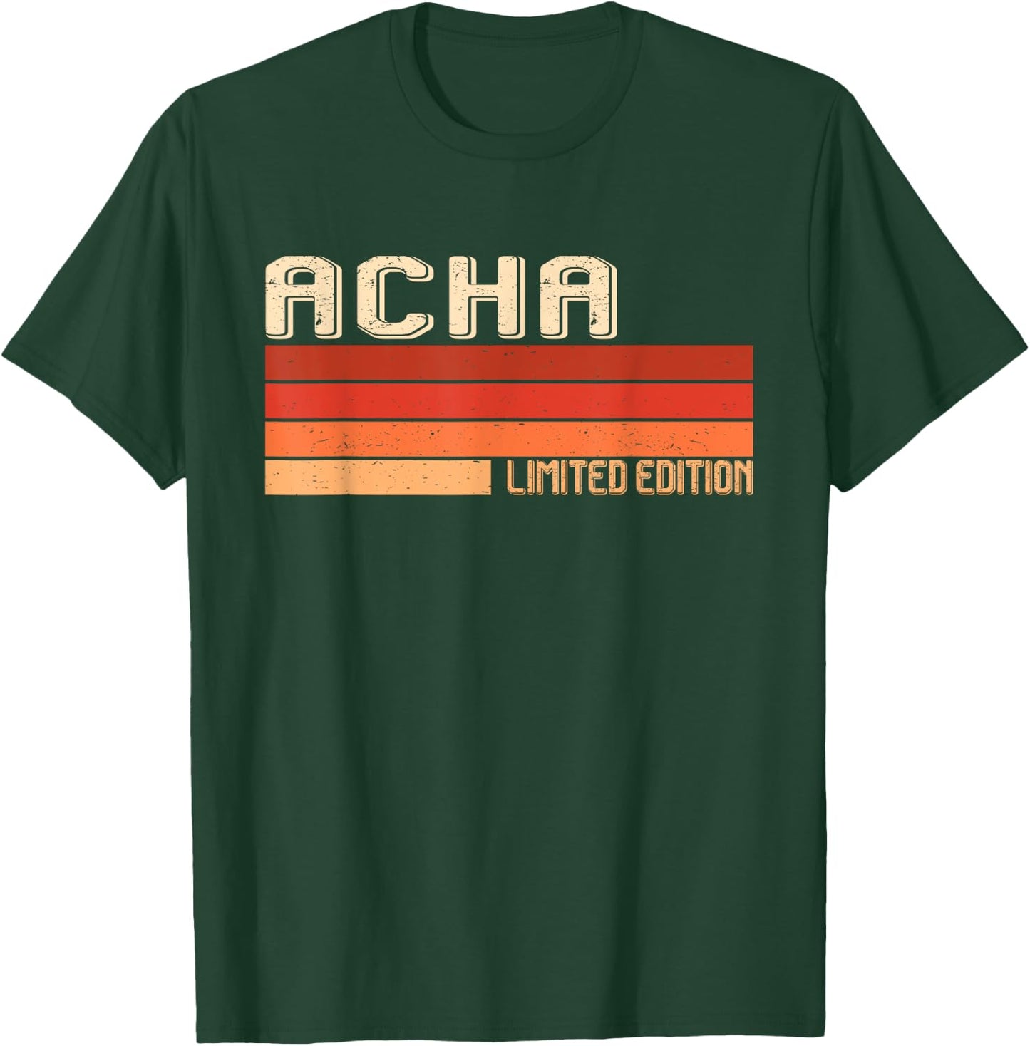 ACHA Name Personalized Idea Men Retro Vintage ACHA T-Shirt - T-Shirt | Forest