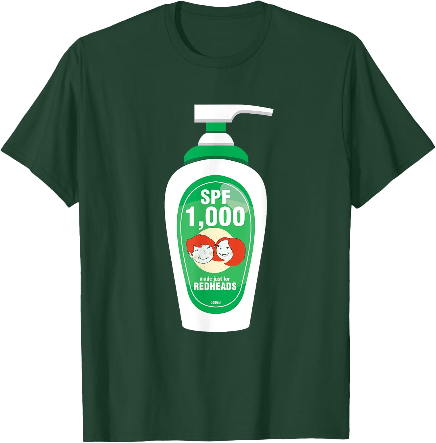 Funny Sarcastic Irish Ginger Redhead SPF 1000 Sunscreen T-Shirt - T-Shirt | Forest