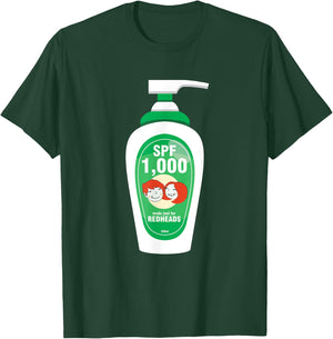 Funny Sarcastic Irish Ginger Redhead SPF 1000 Sunscreen T-Shirt - T-Shirt | Forest
