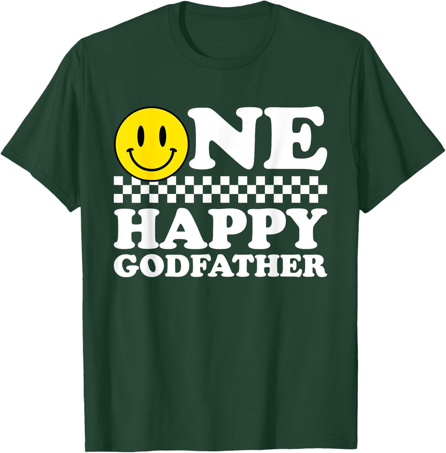 One Happy Dude Godfather 1st Birthday Family Matching T-Shirt - T-Shirt | Forest