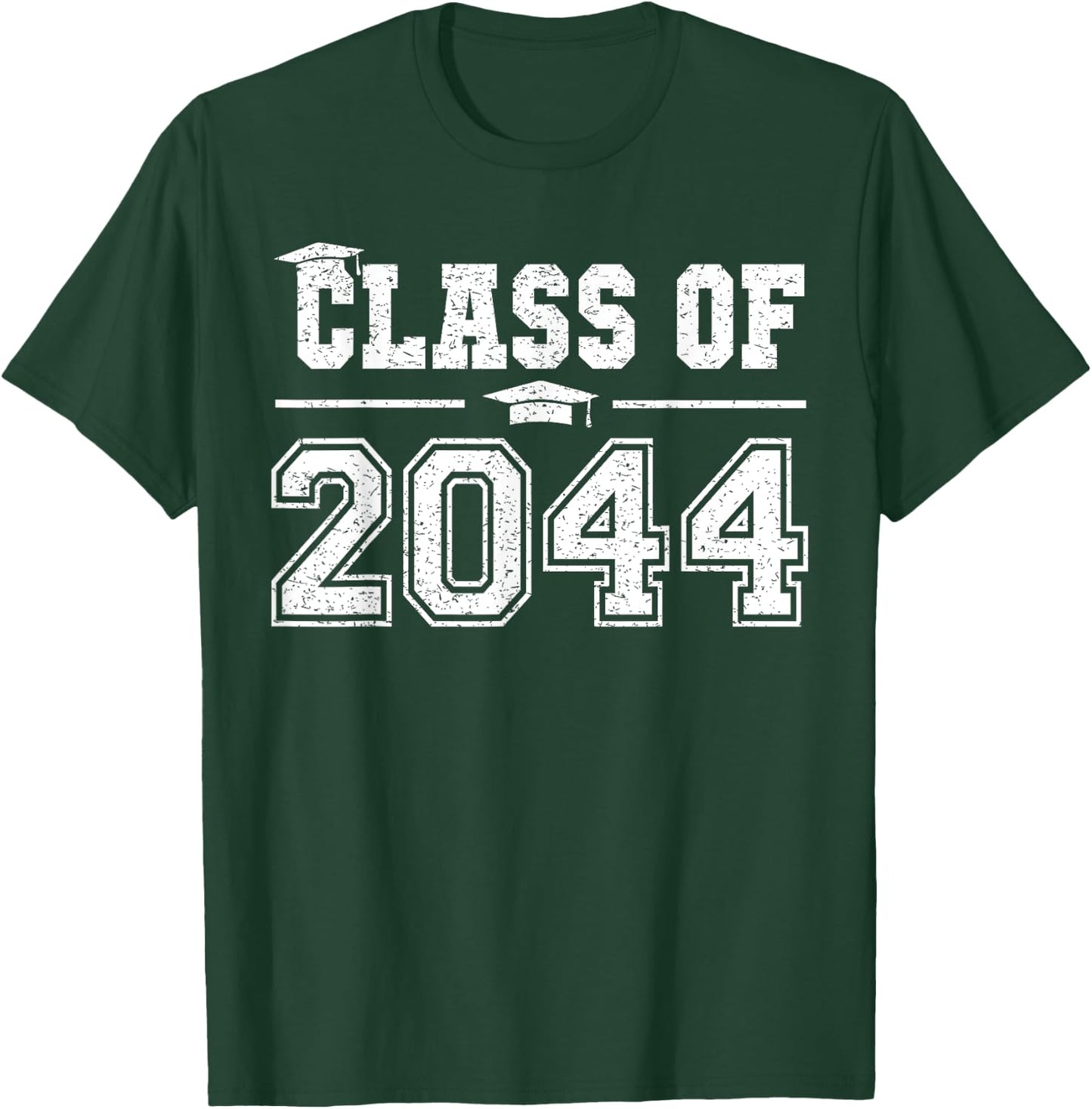 Class of 2044 Grow With Me Graduation First Day of School T-Shirt - T-Shirt | Forest