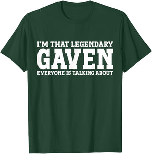 Gaven Personal Name First Name Funny Gaven T-Shirt - T-Shirt | Forest