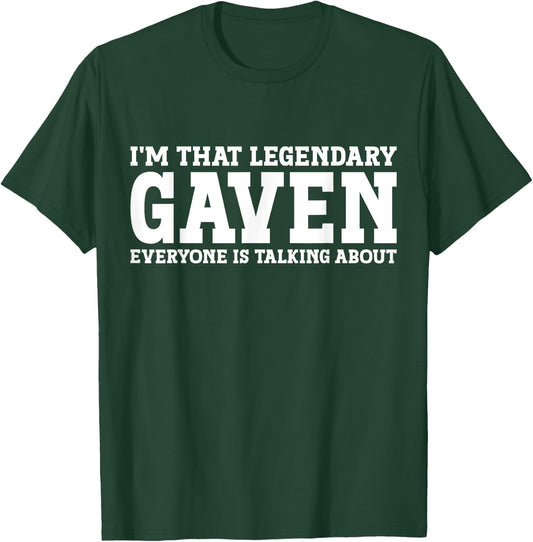 Gaven Personal Name First Name Funny Gaven T-Shirt - T-Shirt | Forest
