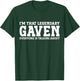 Gaven Personal Name First Name Funny Gaven T-Shirt - T-Shirt | Forest