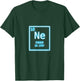 Neon Element Shirt Blue Periodic Table Nerd Funny Retro Gift T-Shirt - T-Shirt | Forest