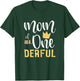 Mom of Mr Onederful 1st Birthday First One-Derful Matching T-Shirt - T-Shirt | Forest