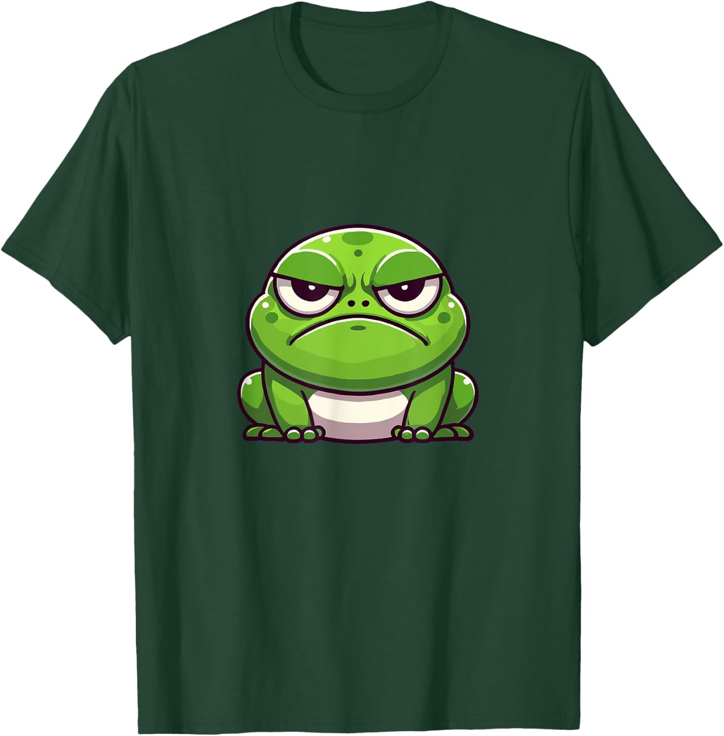 Toad Green Grunt Cartoon , Black, S T-Shirt - T-Shirt | Forest