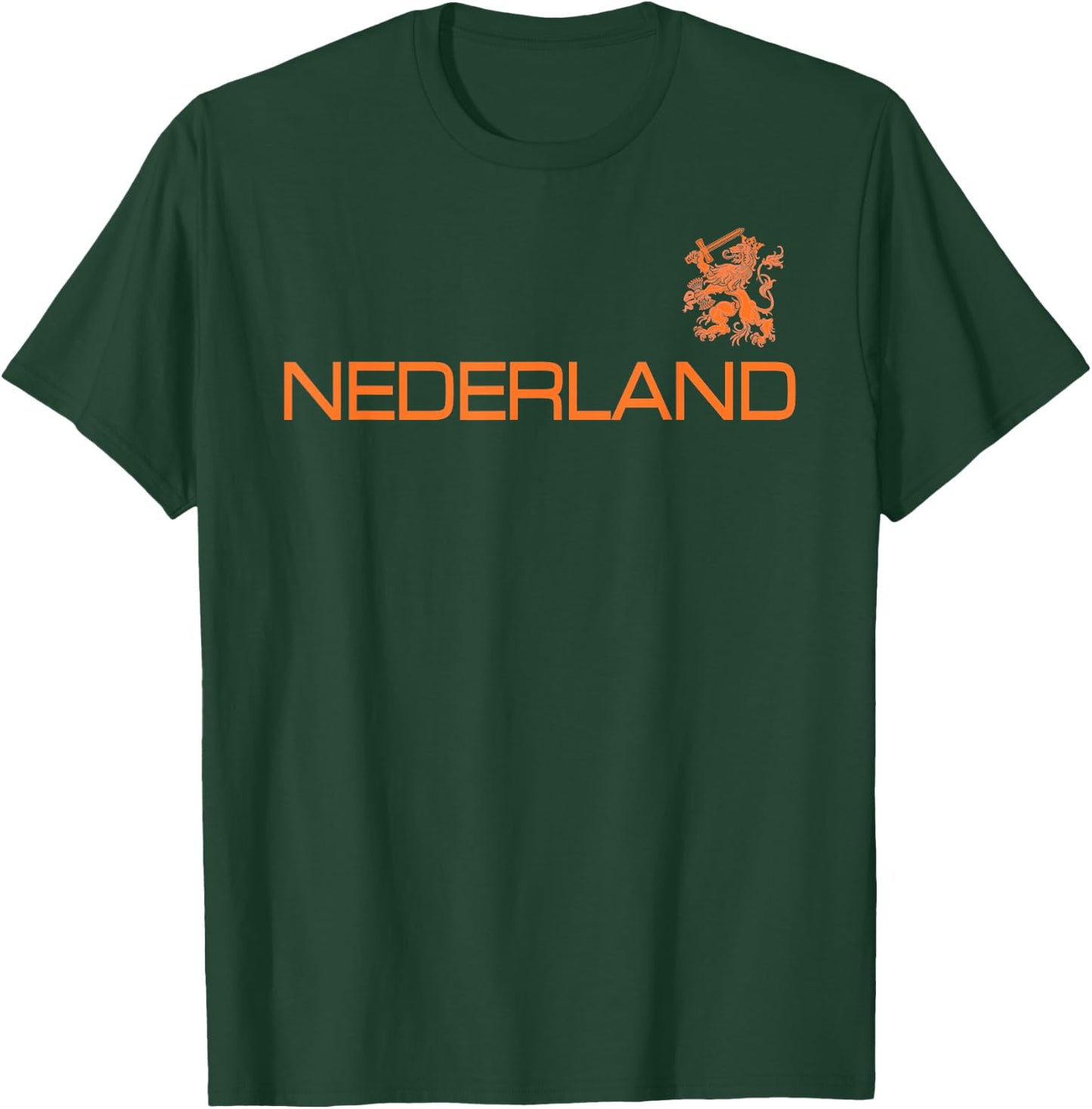 Holland Holland Lion of the Netherlands Holland Orange , Black, S T-Shirt - T-Shirt | Forest