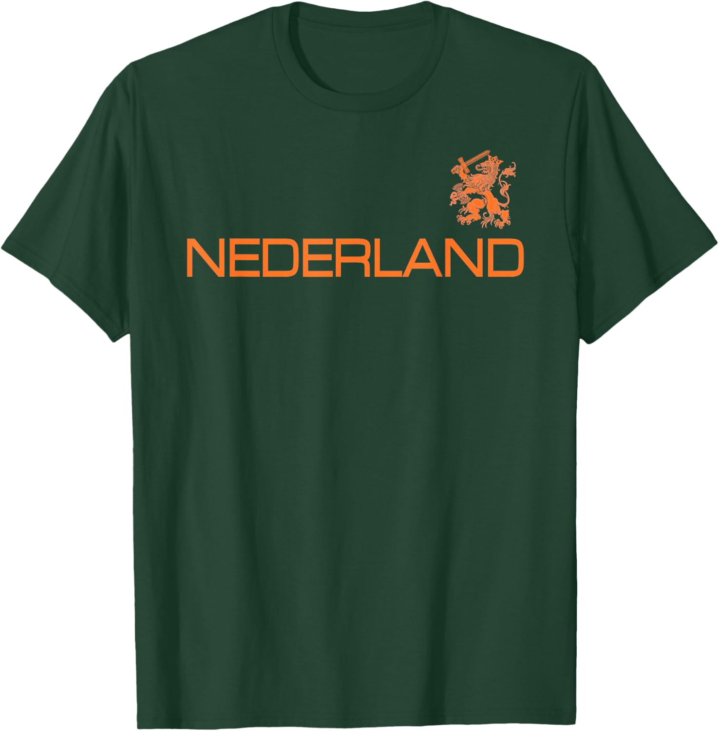 Holland Holland Lion of the Netherlands Holland Orange , Black, S T-Shirt - T-Shirt | Forest