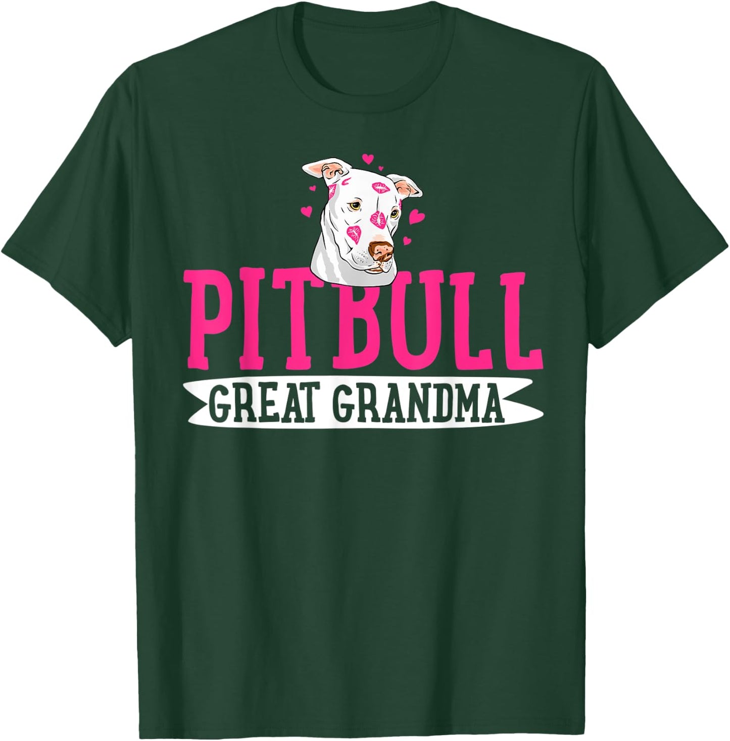 Pitbull Great Grandma Pit Bull Terrier Pibble Mother's Day T-Shirt - T-Shirt | Forest