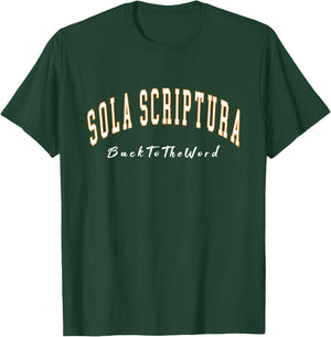 Divine Savior Christ Sola Scriptura Believer Christian -Adults, -Kids Black T-Shirt - T-Shirt | Forest