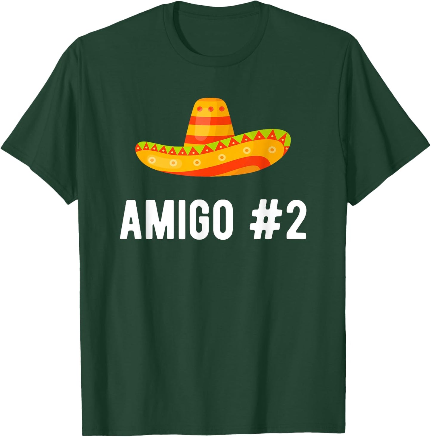 Halloween Group Matching Costume Funny Mexican Amigo #2 T-Shirt - T-Shirt | Forest