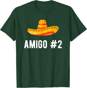 Halloween Group Matching Costume Funny Mexican Amigo #2 T-Shirt - T-Shirt | Forest