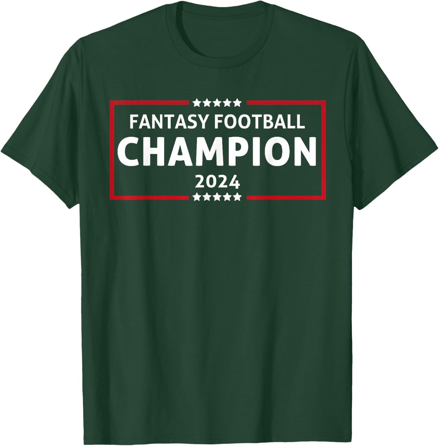 Fantasy Football Champion 2024 Winner Fantasy League Champ T-Shirt - T-Shirt | Forest