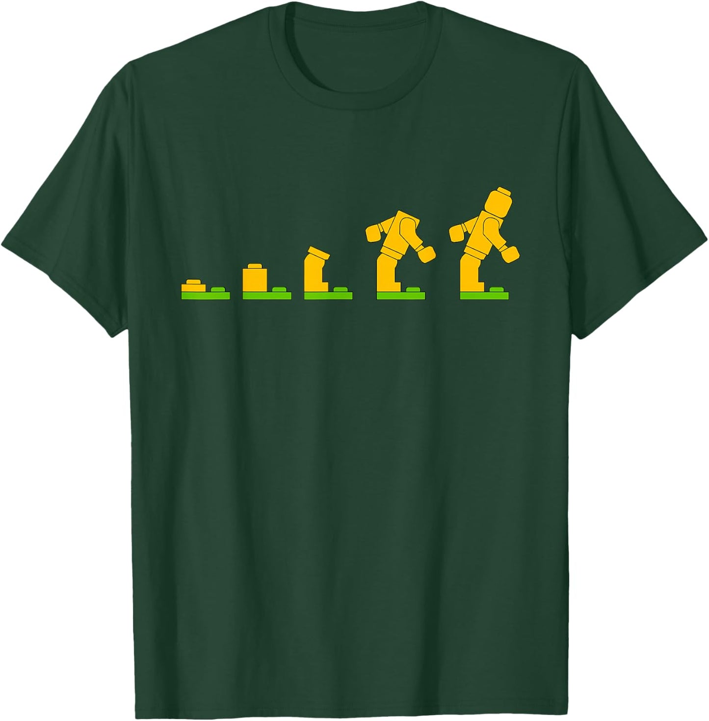 Klemmbaustein Spielzeug Steine Evolution , black T-Shirt - T-Shirt | Forest