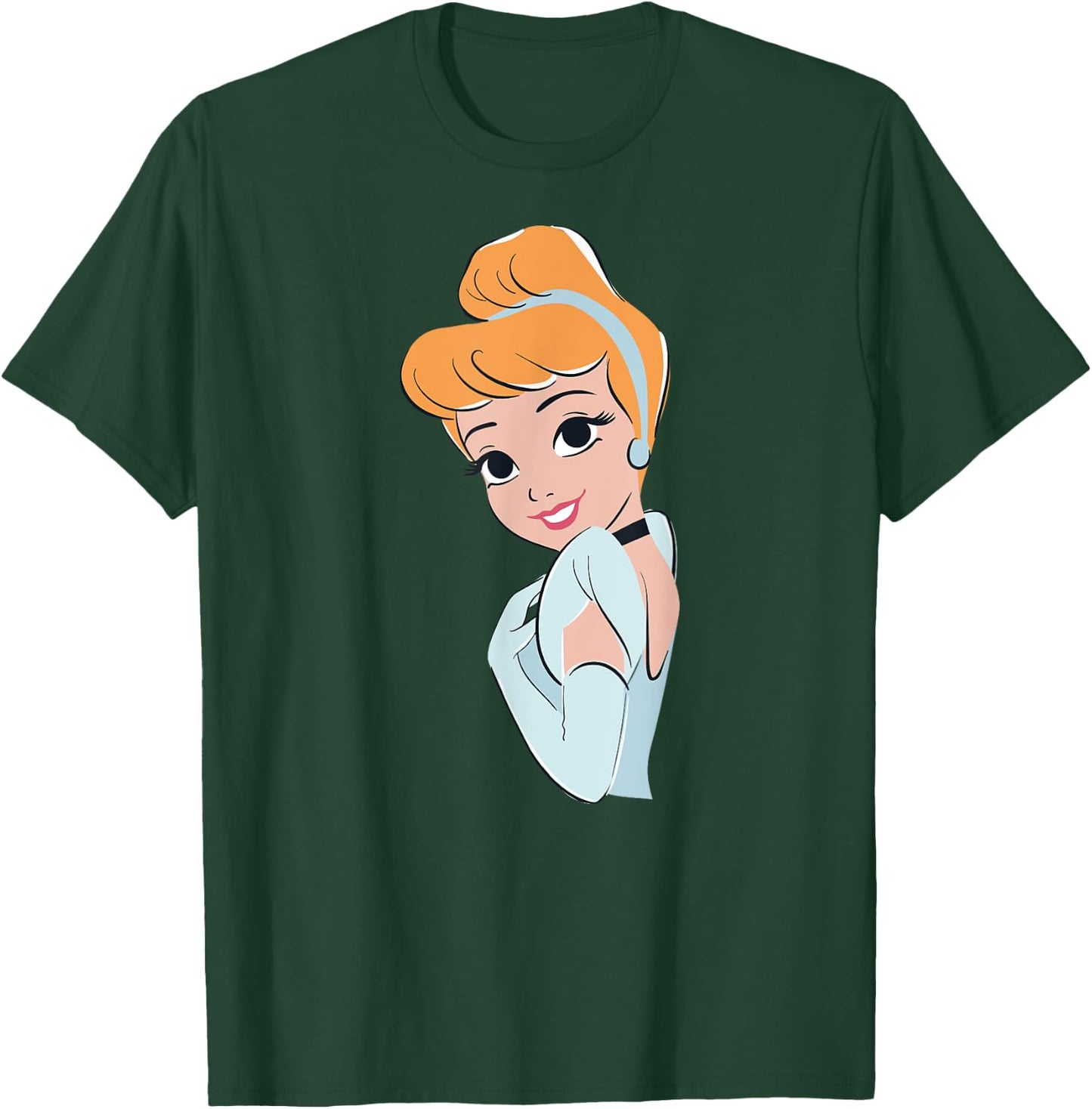 Princess Cinderella Cinderella , Black, S T-Shirt - T-Shirt | Forest