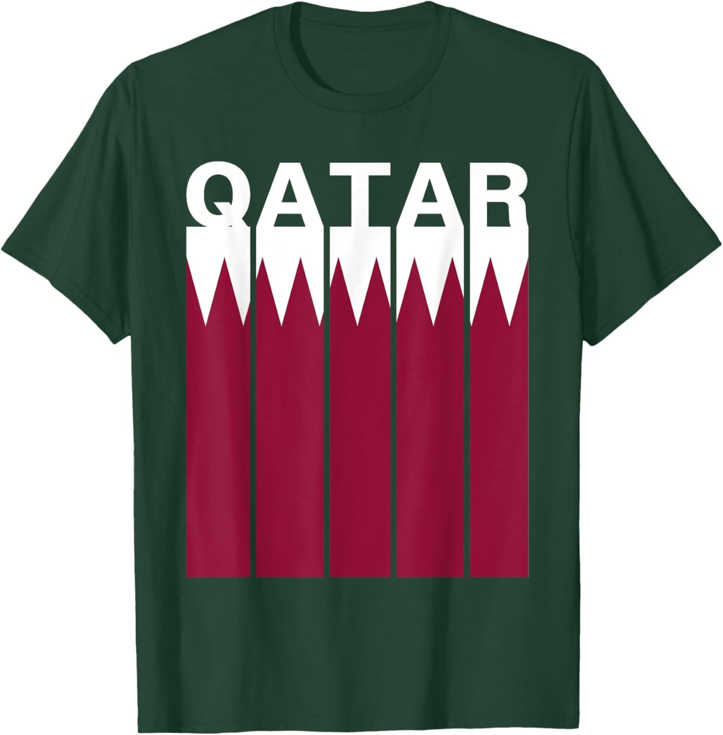 Qatar Flag T-Shirt - T-Shirt | Forest