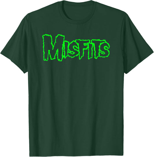 Misfits Green Logo , black T-Shirt - T-Shirt | Forest