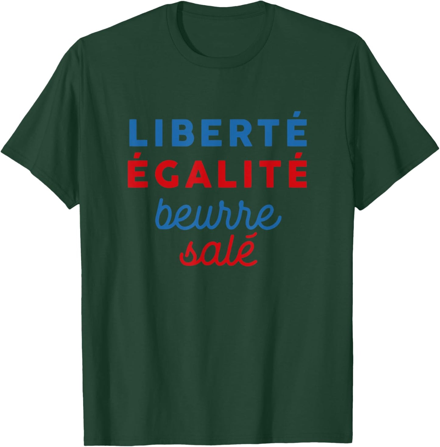 Freedom Equality Salt Butter - Breton , black T-Shirt - T-Shirt | Forest