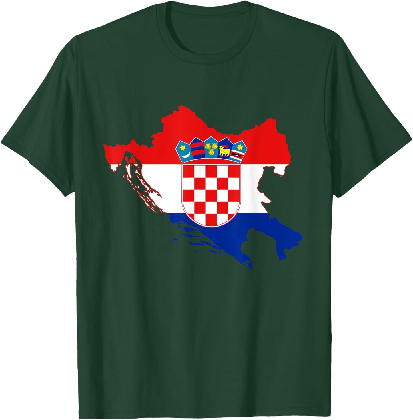 Kroatien , Kroatische Karte, Kroatien Shirts für Damen T-Shirt - T-Shirt | Forest